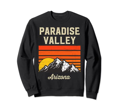 Souvenir di Paradise Valley Arizona Città retrò Stati Uniti Felpa