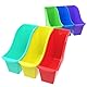 Storex Kleiner Buchkorb – ineinandergreifender Kunststoff-Organizer für Zuhause, Büro und Klassenzimmer, sortierter Stiel, 6er-Pack (70113A06C)
