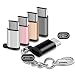 IPEAK USB Type C Adapters, USB-C Male to Micro USB Female Charger Connector with Keychain for Samsung Galaxy S9 S8 A8 Plus S8+ Note 8 MacBook Pro LG V30 V20 G6 G5 Google Nexus 5X 6P Pixel 2 XL, 5 Pack