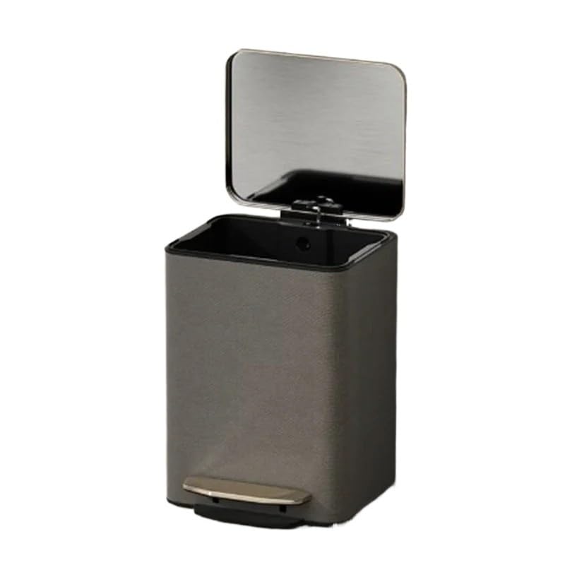 Miniatura 2 de Contenedor de basura Cubo De Basura Con Pedal para Inodoro, Soporte Negro para Oficina, Cocina, Baño, Productos Útiles para El Hogar Tapa de basura