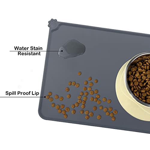 CS COSDDI Futtermatte Hund rutschfeste Napf unterlage Hunde, Fressunterlage Hund Silikon Futtermatte für Hunde & Katzen, Tiernahrung Matte, Katzen futtermatte, 47x30cm - Image 6