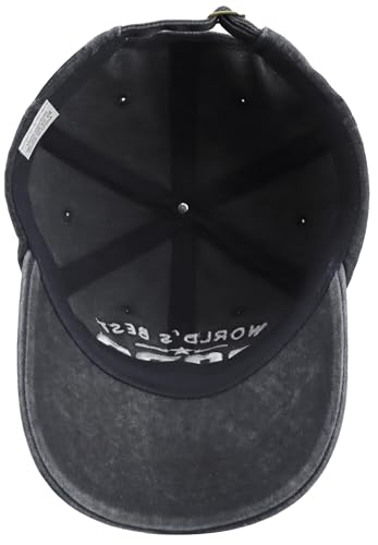 Image of World's Best Pops Hat for Men, Funny Adjustable Cotton Embroidered Papa Baseball Cap