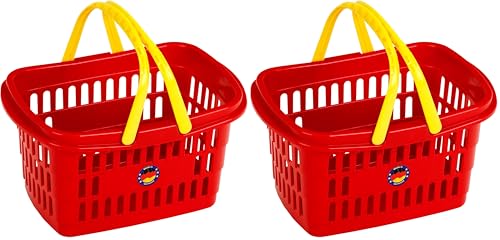 Theo Klein 9692 Panier à provisions avec Double Anse - Plastique de très Grande qualité - Dimensions : 26,5 x 17,5 x 14 cm - pour Enfants à partir de 2 Ans...