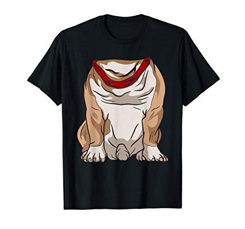 Funny Headless Bulldog Halloween Canine Dog Easy DIY Costume T-Shirt