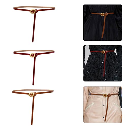 Popular Leather Belt Women Decorative Belt For Dresses Eye Catching Selftied Belt Elegant Skinny Belt For Various Suit2