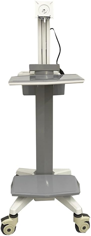 Height Adjustable Mobile Cart, Rolling Multi-Purpose Desktop Lab Cart, Max30Kg, Aluminium Alloy + Abs Plastic, Suitable for Laboratories and A Variety of Settin,Upgraded Version