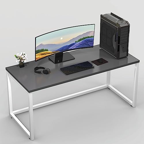 Image of Honey Touch Lizon Metal & Wood Workstation Desk | 122 x 61 x 73 cm (L x W x H) | Modern Computer Table for Home Office & Work from Home | Heavy Duty Study Desk