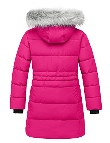 Zshow Girls' Outerwear Jacket Fleece Lined Winter Coat Faux Fur Hooded Puffer Jacket thumb #1