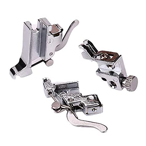 Pied-de-biche pour machine à coudre à mouvement libre, set de reprusage A1 A2 A3 en métal