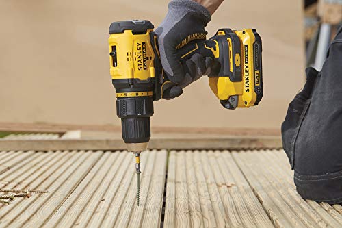 Stanley FatMax 18V 2-Gang Akku-Bohrschrauber SFMCD710D2K (2.0Ah, max. Drehmoment 60Nm, bürstenloser Motor mit Vollmetallgetriebe, LED-Licht, inkl. 2 Akkus, Ladegerät & Koffer) – Bild 4