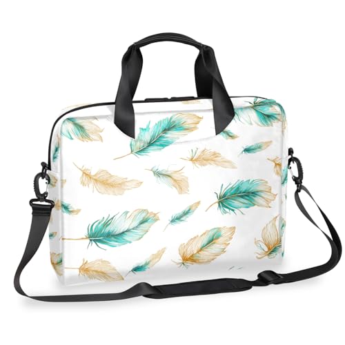 Bolso Portátil Teal Feather 16 Pulgadas Resistente Al Agua miniatura 1