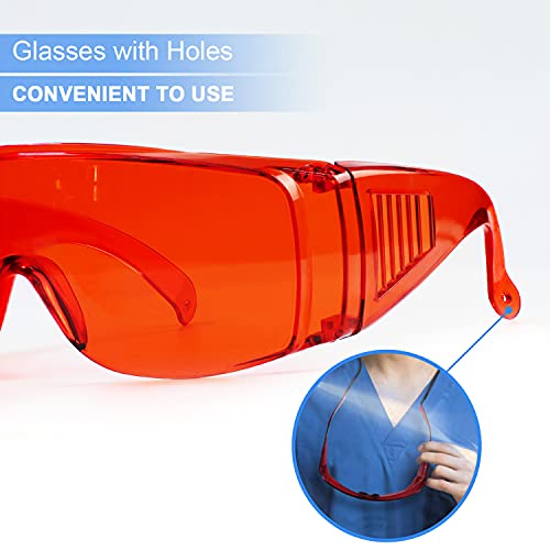 EZGO Dental Lab Safety Glasses, Anti-Fog Goggle Eyewear Protective Eye Shield Safety Glasses for Teeth Whitening Curing Light - Imagem 6