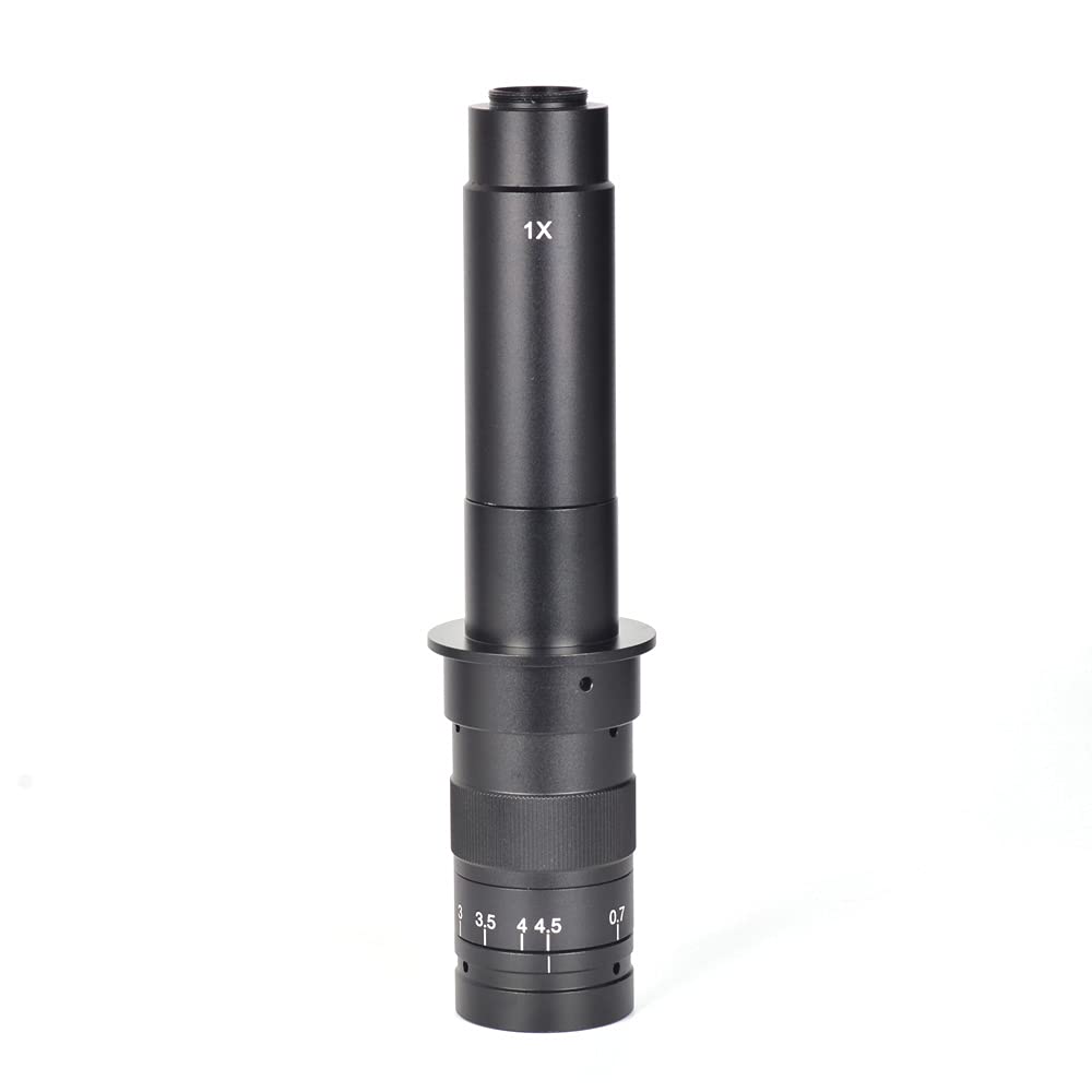Decdeal 10X-120X 180X 300X Zoom C-mounting Lens 0.7X to 4.5X Magnification 25mm Interface Diameter for CCD CMOS Industrial Video Microscope Cameras-image-19
