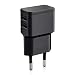 Produktbild Wicked Chili Dual USB Ladegerät kompatibel mit iPhone 11 Pro Max, Samsung Galaxy S20, Note 10, A10, A20e, A40, A51, M30s, Huawei P30 & Xiaomi (Duo Netzteil 2.4 A, 12W) schwarz