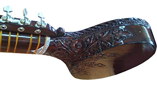 Gaucher Sitar Acoustique-électrique indien special edition col ultra-résistant pour les cordes de résonateur - Les Beatles, Paul McCartney, John Lennon, RIngo Starr, George Harrison Gaucher Sitar Acoustique-électrique indien special edition col ultra-résistant pour les cordes de résonateur – Image 4