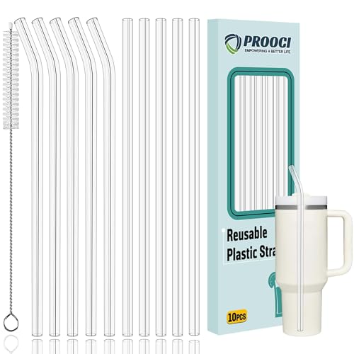 PROOCI 10-Pack 12" Reusable Straws for Stanley & Yeti 30oz-40oz Cup Tumbler by PROOCI EMPOWERING A BETTER LIFE - Used condition - Image 7