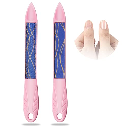 Nano-Glasnagelfeile Nagelfeile für Naturnägel, Nagelfeile Set Mit Polier + Schleiffunktion, Pediküre Nagelpflege, 2…