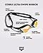Arena Unisex Cobra Ultra Swipe Racing Swim Goggles for Men and Women Swipe Anti-Fog Technology Polycarbonate Mirror Lens, Yellow Copper/Black
