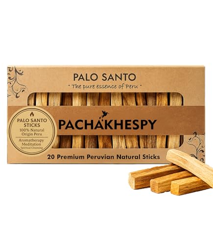 Palo Santo Sticks Authentic Smudging Peru 20 Pack for Energy
