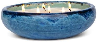 English Pear Saxon Mission Blue Candle