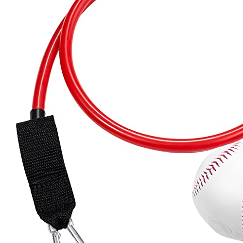 rockible Baseball Pitching Bands, Baseball Exercise Resistance Band Baseball Training Bands Baseball Trainer, for Wrist Throwing Youth, Red