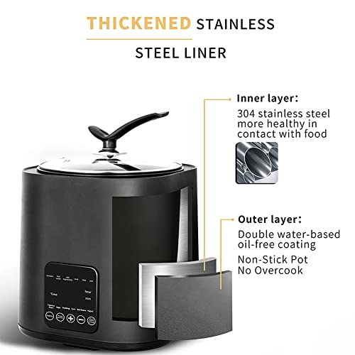 Volautomatische Pearl Pot 9L Commercial Tapioca Milk Tea Boba Pot Cooker, 1300W Milk Tea Pearl Maker, Tapioca Boba Pearl… - Afbeelding 6