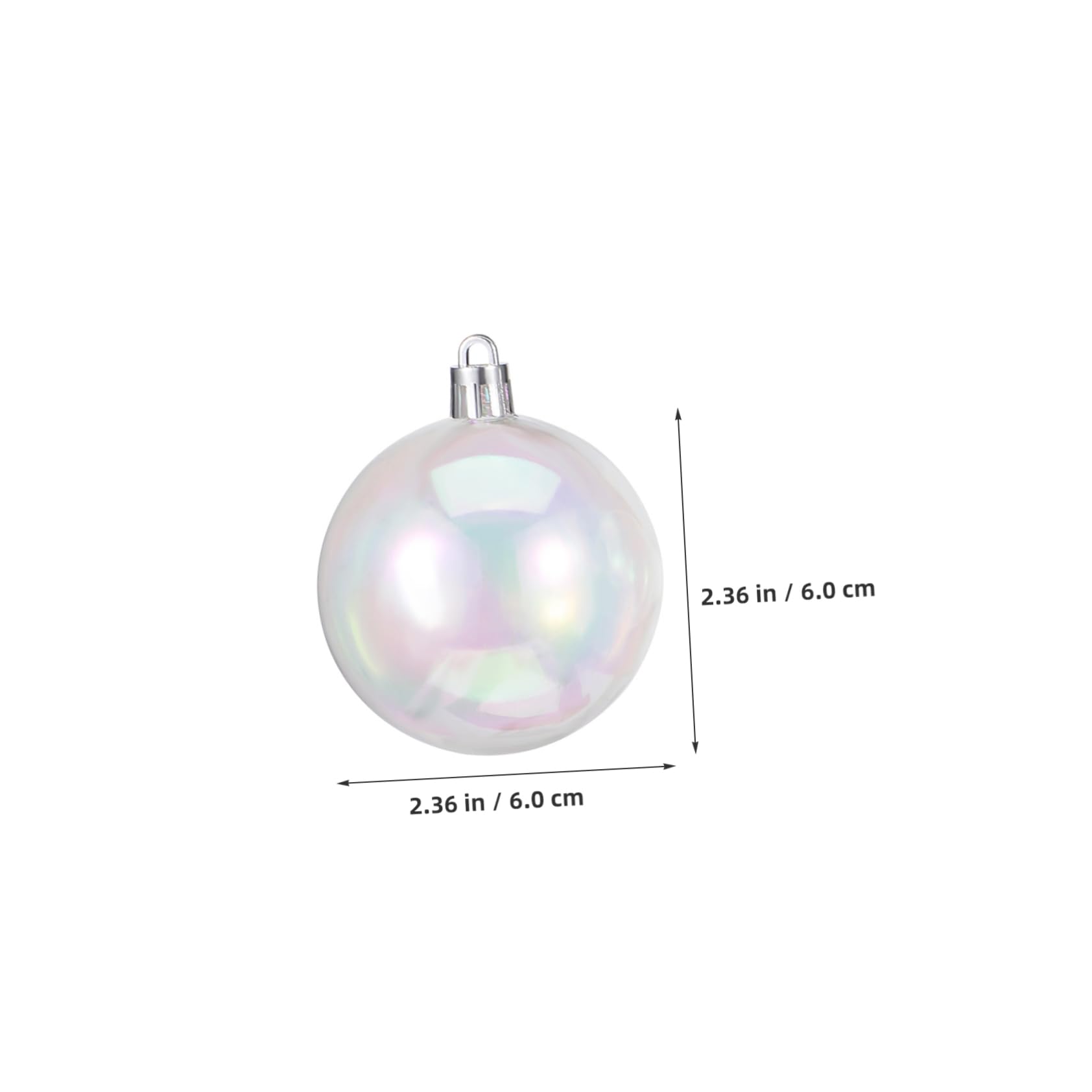 18 Pezzi Ornamento Palla Di Natale Trasparente Ornamenti Per Albero Di Natale Fai Da Te Ornamenti Appesi Bolla Infrangibile Palla Arcobaleno Per La Festa Di Compleanno Decorazione