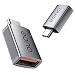 Produktbild Amazon Brand  Eono USB-C auf USB Adapter, USB 3.0 Handy OTG Adapter, Thunderbolt 4/3 auf USB 3.0 Female Adapter Kompatibel mit MacBook Pro 2021/Air 2022 iPad Mini 6 iMac Surface Pro 8/X Go - 2 Stück