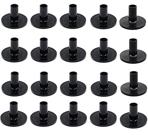 Cymbal Stand Sleeves, 20 Pcs Drum Sleeve Plastic Felt Sleeve Set Drum Accessories Black #TOP17