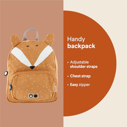 Trixie Kinder Rucksack Fuchs Mr. Fox orange braun 31 cm, Braun, 31 cm, Tagesrucksa