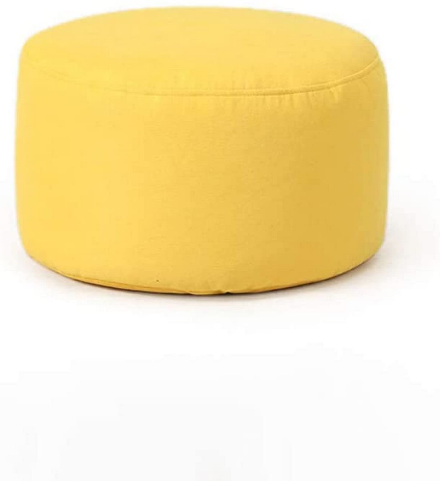 Pouf repose-pieds pour soulager les jambes lourdes avec coussin de sol jaune