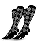 Go2Socks Compression Socks for Men Women Nurses Runners 20-30 mmHg (high) - Medical Stocking Maternity Travel - Best Performance Recovery Circulation Stamina - (2BlackArg,L)