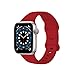 ANAKER Sport Band Compatible with Apple Watch Bands 38mm 40mm 41mm 42mm 44mm 45mm, Replacement Soft Silicone Strap Wristbands for iWatch Series 8 7 6 5 4 3 2 1 SE Men Women (red,42/44/45)