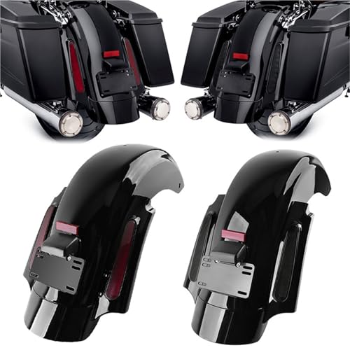Garde-boue arrière moto avec feu stop Harley Touring 09-13 - 7