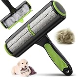 Quitapelos y rodillo para Mascotas. Removedor de pelaje para Perros y Gatos - Recoge pelos en Cama, Sofá, Coche y Alfombras - Cepillo lavable y reutilizable. Quita pelos con agarre ergonómico.
