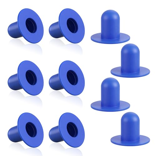 10 pièces de bouchons pour piscine, bouchons de rechange pour piscine, bouchons de filtration pour piscine compatibles avec les piscines Intex/Bestway (Bleu)