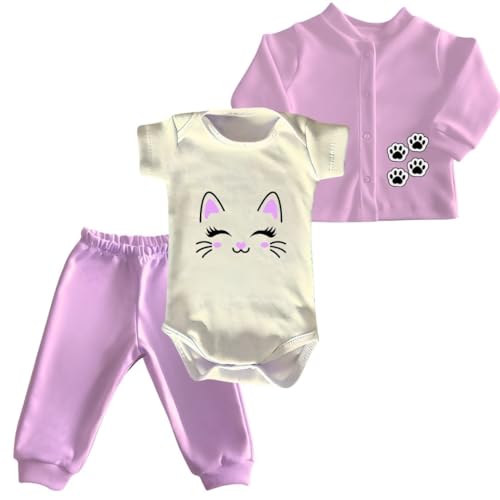 Genérico, Body, casaquinho e mijãozinho menina recém nascido a 12...