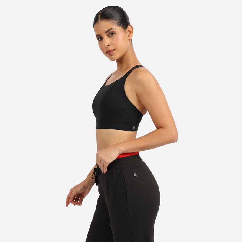 Image of BlissClub Women Nylon Blend The Ultimate Support Sports Bra | Detachable Straps | High