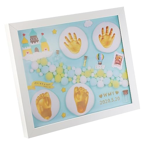 Cadre souvenir empreinte main pied bébé le cadeau de naissance idéal