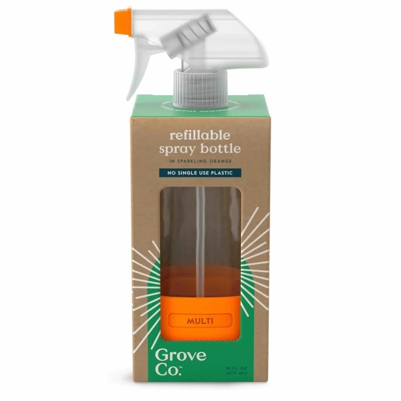 Grove Co. Refillable Glass Spray Bottles for Cleaning
