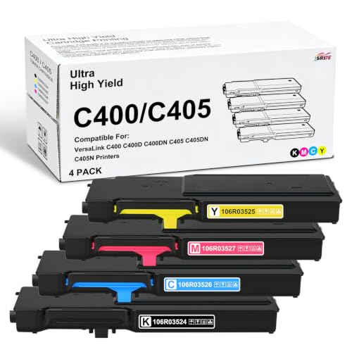 Image of SRITE VersaLink C400 C405 Toner Cartridge, Ultra High Yield 4-Pack