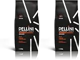 Pellini N.82 Vivace, Caffè in Grani per Espresso 1 kg, Miscela Classica Arabica e Robusta dal Gusto Deciso e Bilanciato, Caffè in Chicchi a Tostatura Media (Confezione da 2)