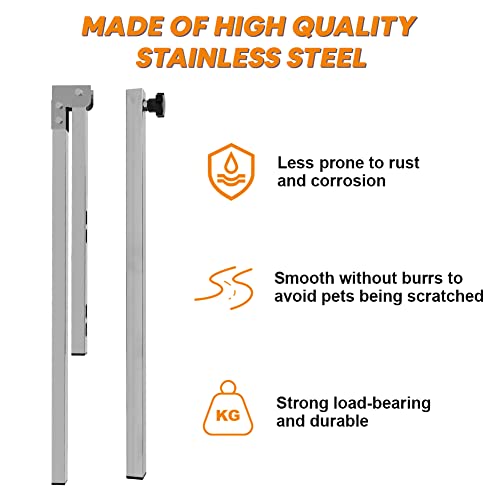 Petbobi Dog Grooming Arm with Clamp, 36 Inch Dog Grooming Stand with Dual No Sit Haunch Holder, Loop Noose, Grooming… - Image 8