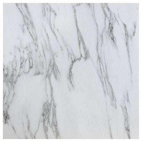 image for Achim Home Furnishings FTVMA45545 Bianco Marble Tivoli x 12 Self Adhes