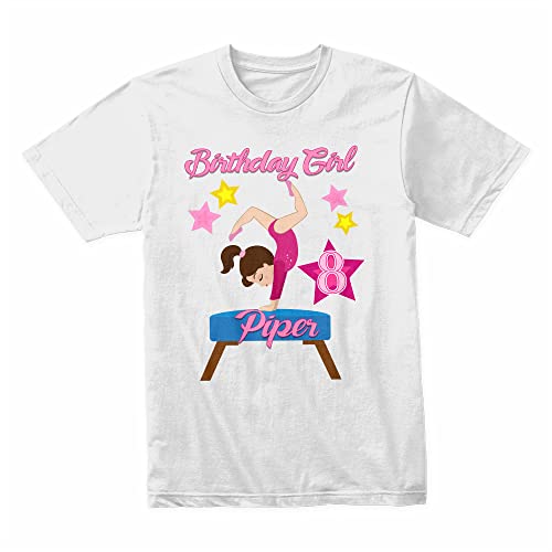 Personalized Gymnastics Birthday Shirt, Headstand Shirt Girls Gymnastics birthday shirt3