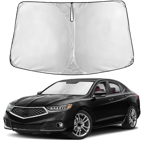 Image of EcoNour Windshield Sunshade Compatible for Acura TLX 2015-2018 2019 2020, Sun Visor for Front Windshield & Window Sun Shade Cover, UV Heat Blocker & Protector, Car Accessories
