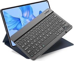 NOOX Bluetooth Keyboard for iPad, Tablets, etc. - Slim Wireless Portable Travel Office Computer Accessories