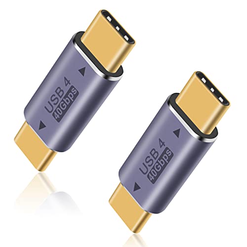 Duttek Adattatore USB C maschio a maschio 40 Gpbs, adattatore USB tipo C supporta 8k a 60 Hz e ricarica rapida da 100 W, adattatore da tipo C a tipo C maschio compatibile con Thunderbolt 3/4, Duttek Adattatore USB C maschio a maschio 40 Gpbs, adattatore USB tipo C supporta 8k a 60 Hz e ricarica rapida da 100 W, adattatore da tipo C a tipo C maschio compatibile con Thunderbolt 3/4,