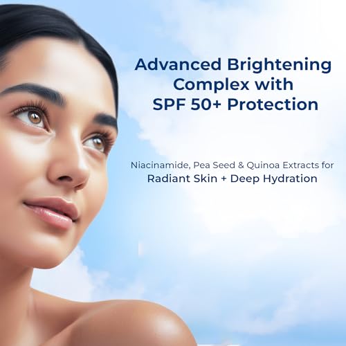 Image of Aquasoft Day Cream SPF50+ PA+++ w /Triple Action care for moisture, sun protection & brightening Formulated with Sodium Hyaluronate, Niacinamide, antioxidants, 150g,Pack of 2