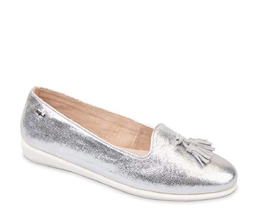 VALLEVERDE Scarpe da Donna Mocassini 36113 Argento...